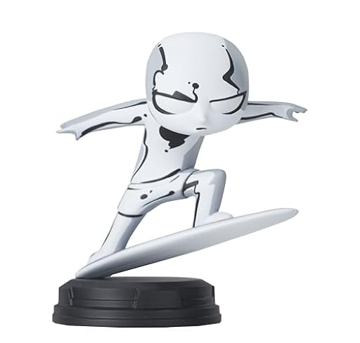 Estatua de surfista de plata de estilo animado de Marvel | Ya disponible en tu tienda friki favorita! En mundofriki.es!