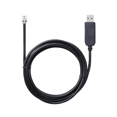 S200 Digital Servo Drive J5 Serial Cable CP2102 USB RS232 Serial to RJ12 6P6C for S200 CAN Base Unit AC DC Drive(1.8M)