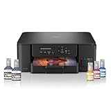 Brother Ink Tank DCP-T535DW New Launch (Print Scan Copy) WiFi Auto Duplex Printer, 128MB Memory, Print Pages Upto 15K in Black & 5K in Color Each (CMY) Get an Extra Black Ink Bottle, Free Installation