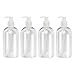 Kitchnexus Leer Flasche Seifenspender 500 ml 4 Stücke, Lotionspender Pumpflasche für Shampoo Liquid Seife (Transparent - 500ML)