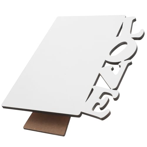 jojofuny Marco de de Sublimación Diseño Clásico y en Blanco Marco de Madera Artificial de Fiesta de San Valentín para en Mesa