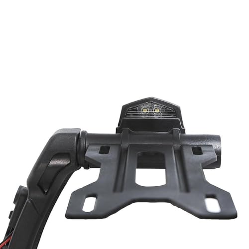 Support de plaque moto noire réglable anti-vibration pour Scout Bobber ABS 17-23