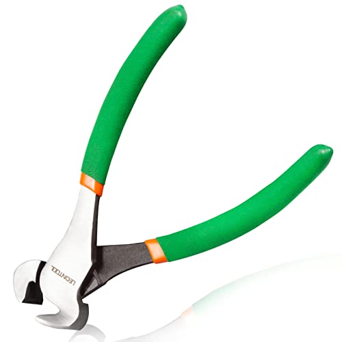 LEONTOOL Alicates de corte de extremo de 7 pulgadas, alicates de pinza de extremo herramienta removedor de uñas para tracción de clavos de alambre de torsión y corte de grapas Cover