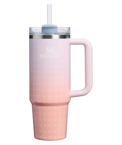 Image of STANLEY Quencher H2.0 Tumbler with Handle and Straw 30 oz Flowstate 3-Position Lid Cup Holder Compatible for Travel Insulated Stainless Steel Cup BPA-Free Sorbet Plus
