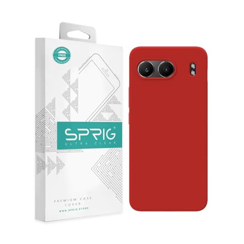 Image of SPRIG Compatible with OnePlus Nord 4 Premium SilkTone Back Cover Drop Tested Shock Proof Mobile Case for Men, Women, Boys and Girls with Camera Protection (Red)