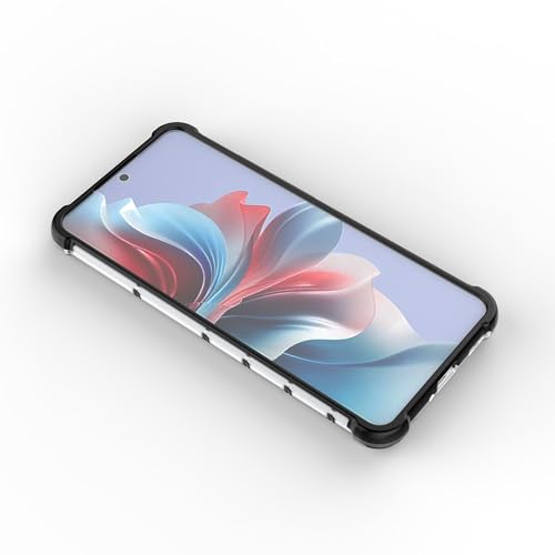 Image of Glasgow Back Case Cover Compatible with [ Oppo F25 Pro 5G ] (Stylish Design) - Black