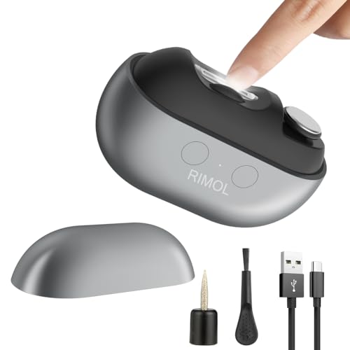 Electric Nail Clipper with Polishing, RIMOL 3-in-1 Automatic Nail...