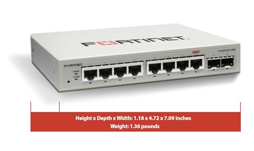 Image of Fortinet FortiSwitch - 108F L2 Switch - 8 GE RJ45, 2 GE SFP, Fanless (FS-108F)