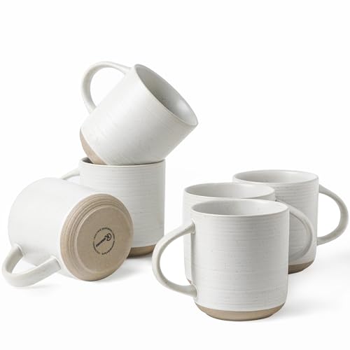 Kanwone Coffee Mugs 16oz, Stoneware Mugs Set...