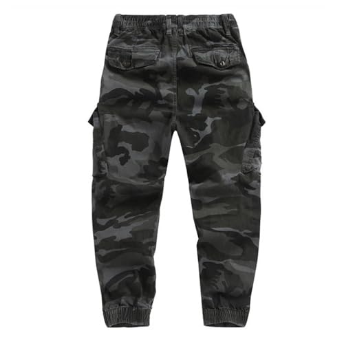 Pantalones cargo de camuflaje para hombre con bolsillos militares de trabajo tácticos 6