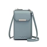 Material: Diese multifunktionale Handy Schultertasche ist aus hochwertigem PU Leder gefertigt, die Textur ist weich, stark und strapazierfähig, trägt bequem, mehrere Kartenfächer machen die Klassifizierung übersichtlicher.