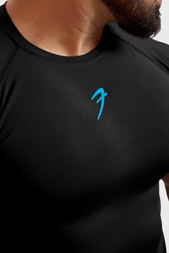 Image of FUAARK Men's Half Sleeve Compression T-Shirt - Athletic Base Layer for Fitness