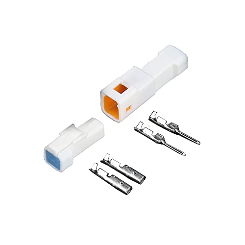 10 Set Connettori JST 2 Pin Impermeabili - Presa Maschio E Femmina Per Cablaggio Auto E Elettronica