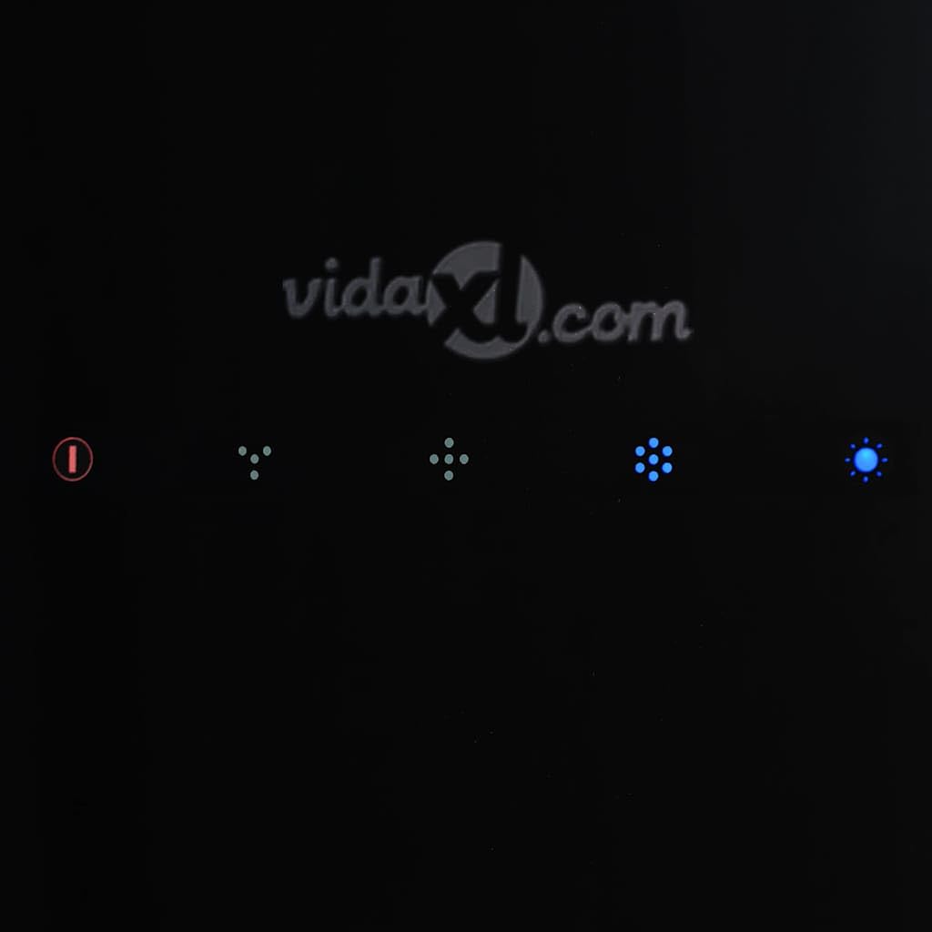 vidaXL Cappa da Cucina ad Isola Sospesa LCD Sensore in Vetro Temperato