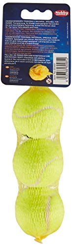 Nobby Tennisball mit Squeaker S, 5,0 cm, 1 Packung (3 Stück)