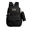 Mochila Versátil Unissex Grande - Escolar, Trabalho e Dia a Dia - Design Moderno, Material Impermeável, Resistente e Durável para Notebook (Preto)