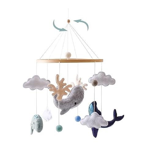EERKEOD Montessori Baby Mobile for Crib Cover