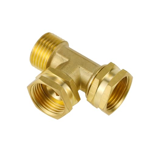 Napredak Garden Hose Tee Adapter GHT 3/4 FemalexFemalexMale Water Hose Tee