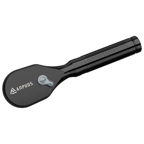 ANPUDS Stubby Ratchet,1/2 Inch Drive Mini Ratchet Wrench,72-Tooth Dual-Direction Ratchet, CR-MO Head Small Ratchet Wrench for Automobiles and Motorcycles