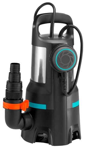 Foto von Gardena Schmutzwasser-Tauchpumpe 25000: Tauchpumpe mit Fördermenge 25.000 l/h, Schwimmschalter mit Dauerlauffunktion, Schmutzpartikel bis zu 38 mm, Schnellkupplungssystem, 1.100 W (9046-20)