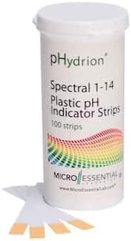Plastic pH Indicator Strips, 5.5 to 8.0, flip top Vial Packaging