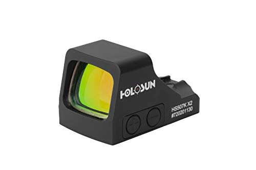 HOLOSUN HS507K X2 Multi-Reticle Red 2 MOA Dot & 32 MOA Circle Open Reflex Pistol Sight - Durable Shake-Awake Parallax-Free Aluminum Sight for Subcompact Handguns - Thumbnail 3