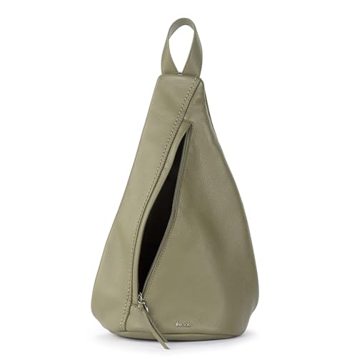 Image of The Sak Geo Sling Backpack - Leather Women's Fashion Backpack for Everyday & Travel - Sling Crossbody With Zipper & Pockets