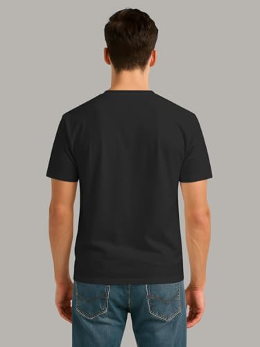 Image of BULLMER Trendy Printed Round Neck Half Sleeve Tshirt for Men | Mens Crew Neck Tshirt - Pack of 2