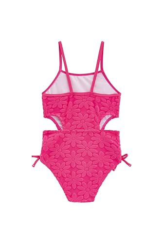 Image of LIZENS Girls One Piece Swimwear Cut Out Floral Print 2-12Years Bow Beach Bathing Swimsuit