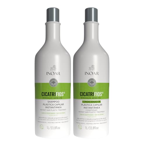 Qual a Melhor Progressiva Profissional de 2025? Melhores Ranking 8 Inoar, Kit CicatriFios Plástica Capilar – Shampoo e Condicionador 2x1L, Redução de Frizz, Brilho Intenso, Hidratação Profunda, Proteção Térmica e Volume Controlado