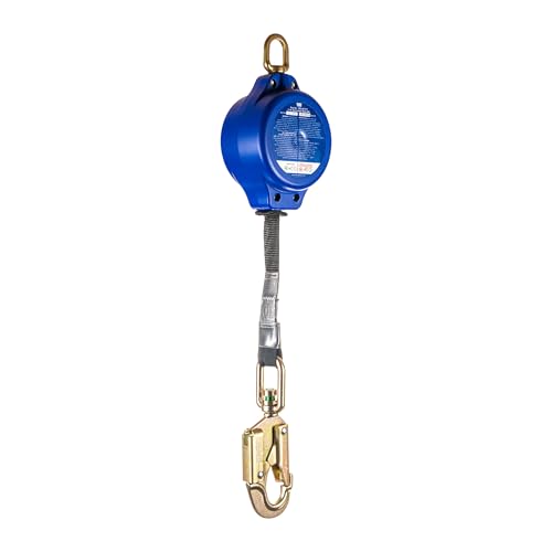 Image of Palmer Safety SRD 11 FT. Self Retracting Lifeline I Lightweight SRL with Web Small Steel Snap Hook I OSHA ANSI Industrial Roofing Tool Personal Fall Arrest Protection Safety Yoyo