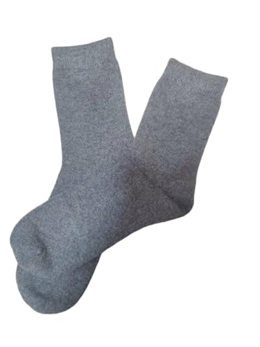 Image of Pure Cashmere Women Men Unisex Ankle Short Causal Thick Socks, Smooth Toes and Heel Sewed by Handwork