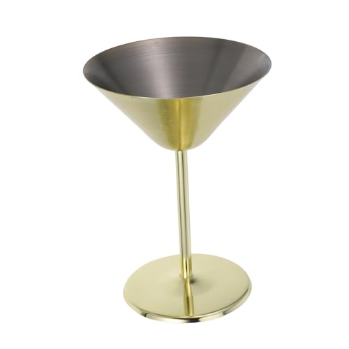 Cabilock Stainless Steel Martini Goblet Unbreakable Metal Cocktail Cup for Parties Outdoor Events and Home Use Modern Design with Unique Aesthetic and Versatile Drinkware for All Occasions