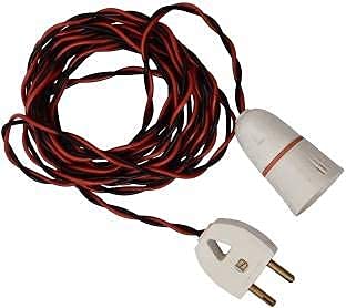 Padmavathi Enterprises - Hanging Bulb Holder - Flexible Wire with 2 Pin Plug for Multipurpose - Festive Decorations - Multicolor-picture-31