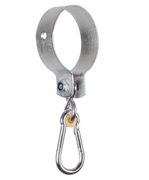 GigiToys® Gancho para columpio de madera redonda de 100 mm de diámetro, gancho para columpio, gancho para columpio, suspensión, fijación, abrazadera de columpio, hamaca en vigas de madera redondas