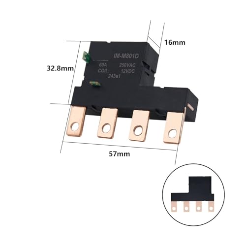 Relais de verrouillage magnétique 60A avec commande moteur 12V efficace - 3