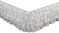 Algopix Similar Product 9 - Greenland Home MultiRuffle Bed Skirt