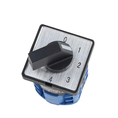 Commutateur de commande LW26-10/2 rotatif multiposition 10A et sélecteur de tension 4 voies