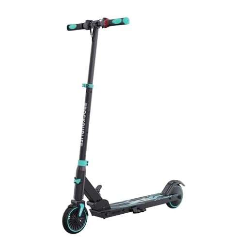 RCB Patinete Eléctrico Niños para 8-12-16 años, Solo 7.55KG Plegable Patinete Eléctrico, Dos Tipos Frenos, Kilometraje Máximo 16KM, Velocidad Máxima 20 KM/H, Regalos para Niños y Adolescentes