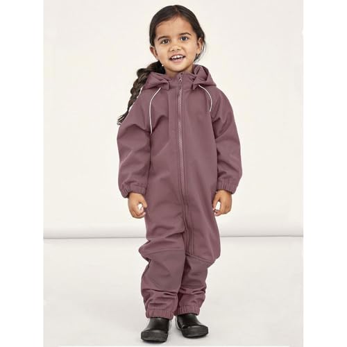 NAME IT Unisex Nmnalfa Softshell Suit Solid Fo Noos Jacke, Wistful Mauve, 92 EU