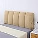 Fodera per Testiera da Letto Peluche Corto/Coperchio della Testata Letto Cuscino da Lettura Seta Cotone Imbottitura Matrimoniale King Protezione per Schienale Copertura Lavabile,Brown1-180x60cm