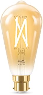 WiZ Tunable White [E27 Edison Screw] Smart Connected WiFi G95 Globe Filament Light Bulb. 60W Warm White Light, App Control for Home Indoor Lighting, Livingroom, Bedroom.