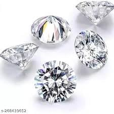Zircon blanc diamant américain 5.50 cts pour bague or