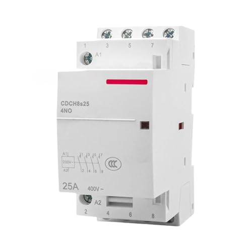 Contacteur CA 20A 220v CH8S 25A 4NO évite la surcharge du tableau