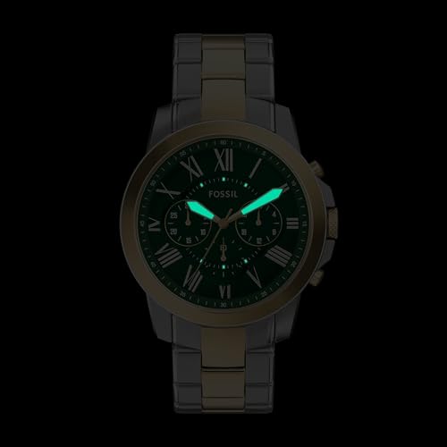 Image of Fossil Men's Watch, Grant Quartz Stainless Steel Chronograph Watch for Men
