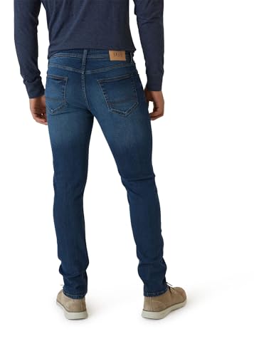 IZOD Men's Slim Fit Jeans - Breathable Cotton Non-Restrictive Comfort Durable Stretch Jeans - Stylish Denim Jeans for Men4