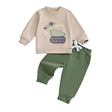 Photo Gallery baby boy 2pcs abiti autunno vestiti del bambino trattore ricamo felpa pullover top joggers pantaloni della tuta set neonato casual tute, escavatore verde, 18-24 months Photo Gallery baby boy 2pcs abiti autunno vestiti del bambino trattore ricamo felpa pullover top joggers pantaloni della tuta set neonato casual tute, escavatore verde, 18-24 months