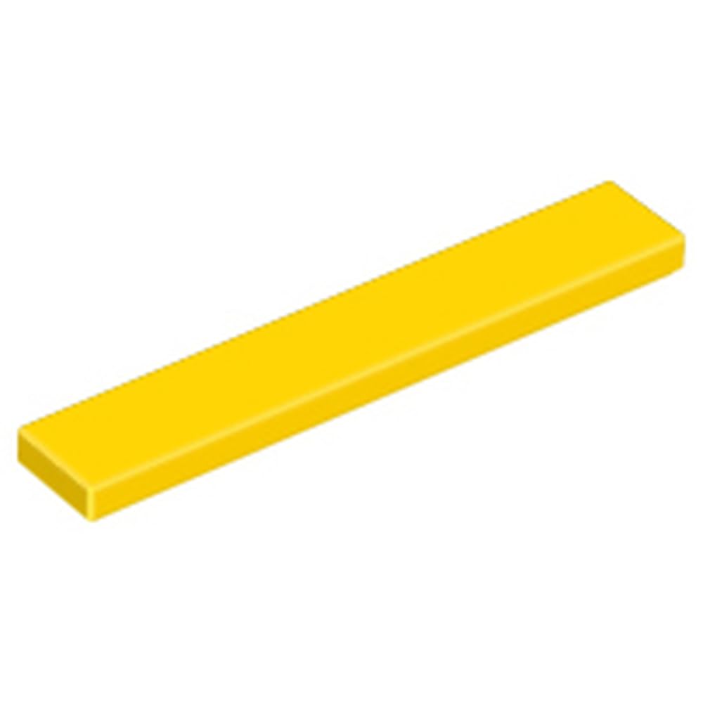 LEGO Tile 1 x 6, Part Number 6636, Part 6636, Choose Your Colour (Yellow, 50, Bricks) — image 1