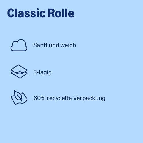 by Amazon Classic Toilettenpapier, 3-lagig, 20 Rollen (1 Packung mit 20), 200 Blatt pro Rolle, FSC-zertifiziert