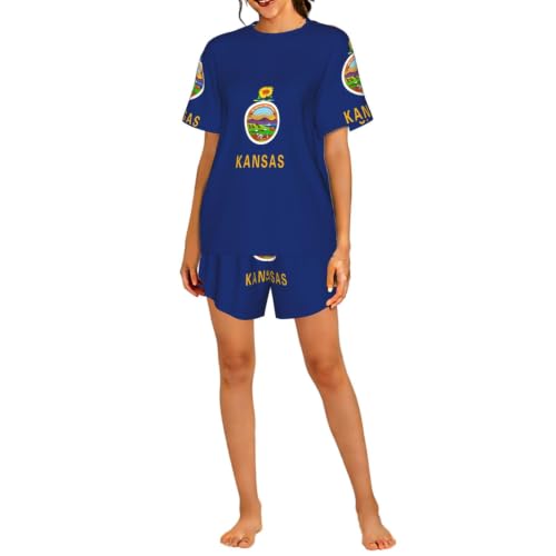 Pyjama respirant femme Kansas ensemble de nuit anti chaleur